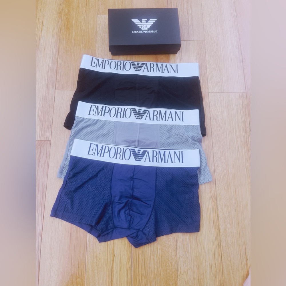 Emporio Armani 3 PC Multicolored Modal Boxer Brief Mesh Men’s Soft Underwear XL - Picture 5 of 10